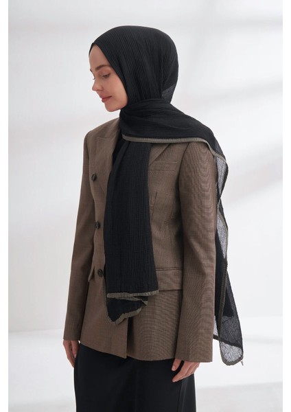 Müslin Biyeli Şal 3352-1 Siyah fiyatları