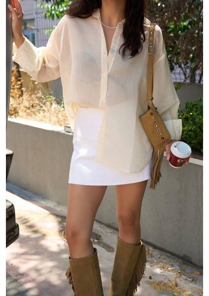 PREMIUM ÇİZGİLİ OVERSİZE GÖMLEK fiyatları