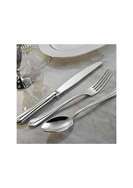 Lugga Maya 6 Kişilik Yemek Çatal Kaşık Takımı 18 Parça