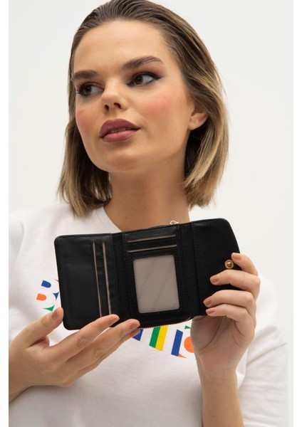 United Colors Of Benetton Kadın Cüzdan Bnt 1245 - Siyah