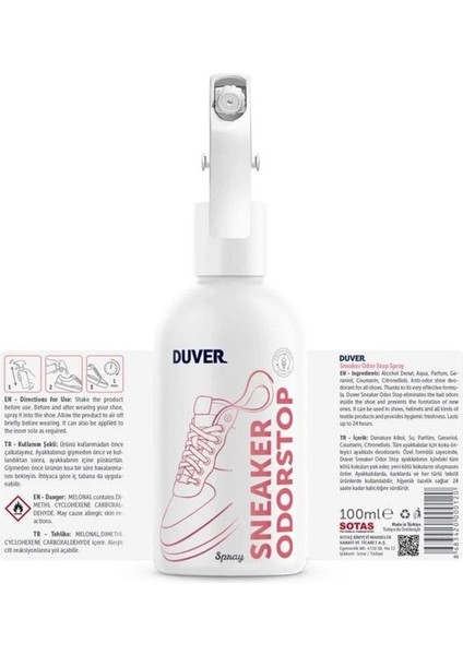 100 ml Sneaker Odorstop Ayakkabı Koku Giderici Sprey modelleri