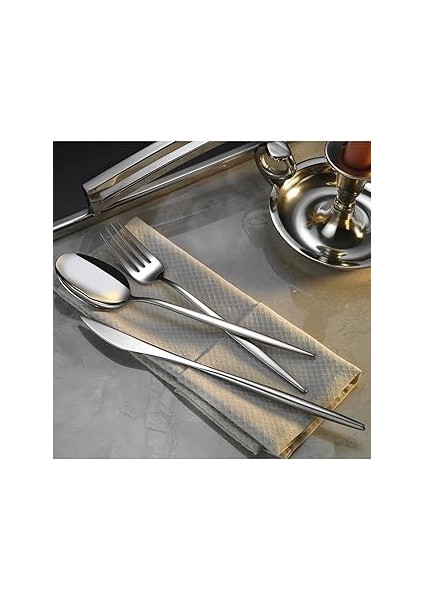 Lugga Ece 6 Kişilik Yemek Çatal Kaşık Takımı 18 Parça