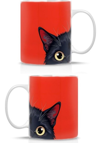 Kırmızı Kedi Özel Tasarım Kupa Bardak fiyatları