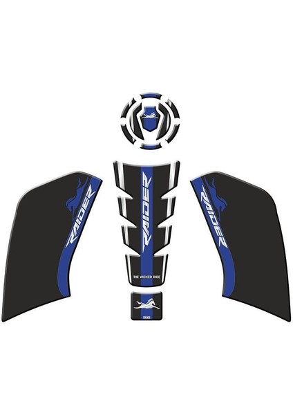 Tvs Raıder 125 2023 - 2024 Uyumlu Tank Pad Set 007
