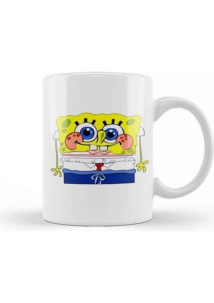 Cute Spongebob Süngerbob Kupa Bardak Porselen