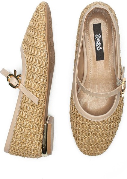 Kadın Hasır Örme Makosen Espadril Tokalı Babet 1715 fırsatları