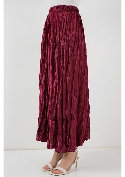 8034 Bordo Kadın Etek