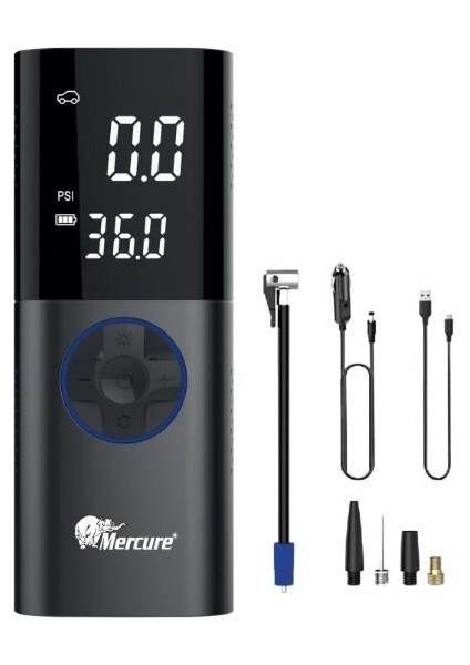 Mini Hava Komp.şarjlı Kablolu Lastk Şişrme MC-3691