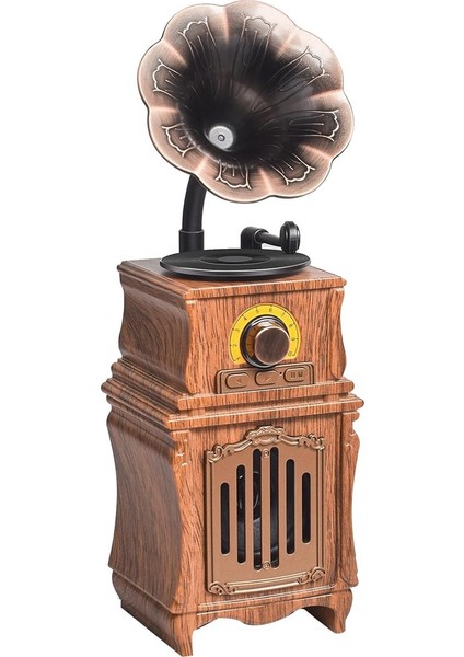 PG-AS31 | Retrogram | Nostaljik Gramofon Tasarımlı Bluetooth Hoparlör | Am/fm Radyo | USB – Tf Kart – Aux Destekli | 1800MAH Şarjlı