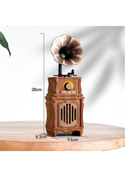 PG-AS31 | Retrogram | Nostaljik Gramofon Tasarımlı Bluetooth Hoparlör | Am/fm Radyo | USB – Tf Kart – Aux Destekli | 1800MAH Şarjlı