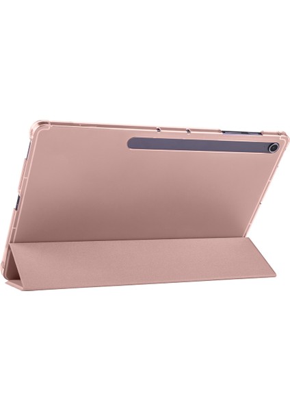 Samsung Galaxy Tab S10 Fe Plus 13.1 Inc (2025) Kalemlikli Standlı Yarı Saydam Hard Pc Kılıf SM-X620 modelleri