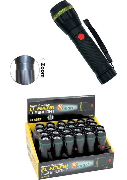 Fener LED Zoomlu K-4146