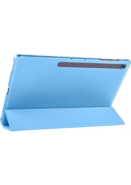 Samsung Galaxy Tab S10 Fe Plus 13.1 Inc (2025) Kalemlikli Standlı Yarı Saydam Hard Pc Kılıf SM-X620 modelleri