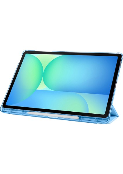 Samsung Galaxy Tab S10 Fe Plus 13.1 Inc (2025) Kalemlikli Standlı Yarı Saydam Hard Pc Kılıf SM-X620 fırsatları