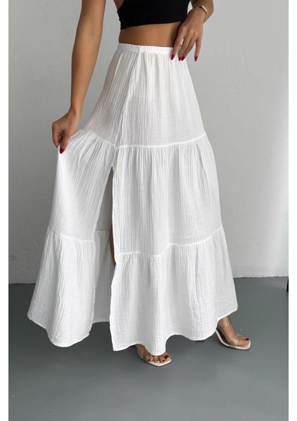 Müslin Kumaş Rahat Maxi Boy Etek fırsatları