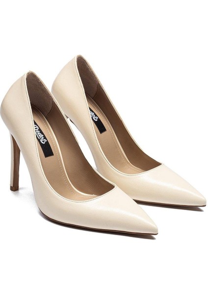 Kadın Sivri Burun Viola Ince Yüksek Topuklu Stiletto Ayakkabı 4135