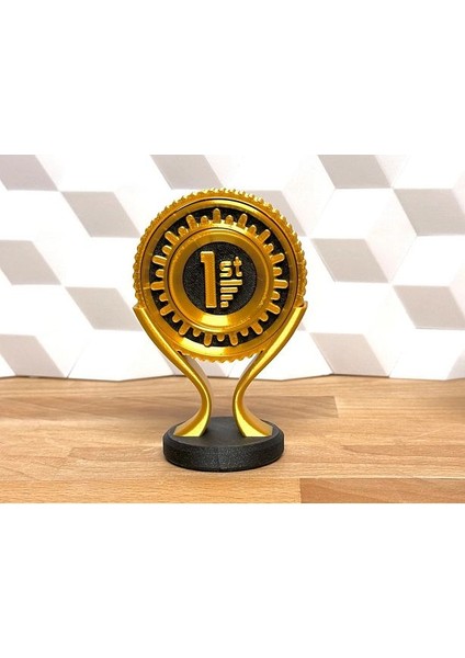 Flexıs We Make It Possıble For You Kıpır Kıpır (Fidget) Kupa Altın Rengi 20 cm Ödül Kupası