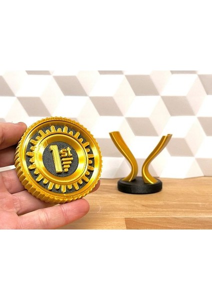 Flexıs We Make It Possıble For You Kıpır Kıpır (Fidget) Kupa Altın Rengi 20 cm Ödül Kupası fırsatları