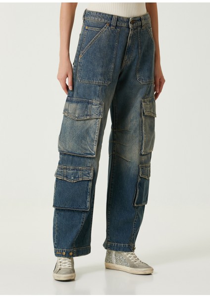 Mavi Wide Leg Kargo Jean Pantolon modelleri