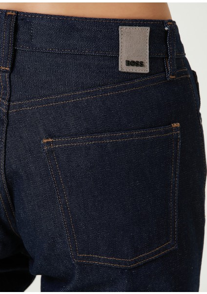 Straight Fit Lacivert Jean Pantolon fırsatları