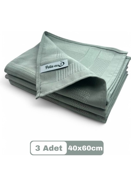 Mikrofiber Temizlik Bezi Cam/Ayna Bezi Genel Temizlik Bezi 3 adet GRİ 40x60cm