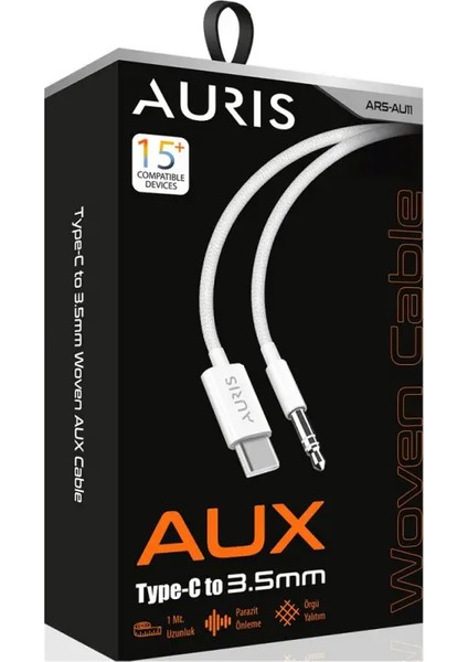 Auris AU11 (I15) Type-C Aux Ses ve Görüntü Kablosu fiyatları