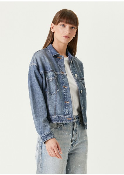 Miramar Mavi Trucker Denim Ceket