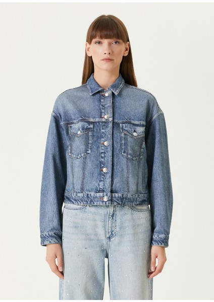 Miramar Mavi Trucker Denim Ceket