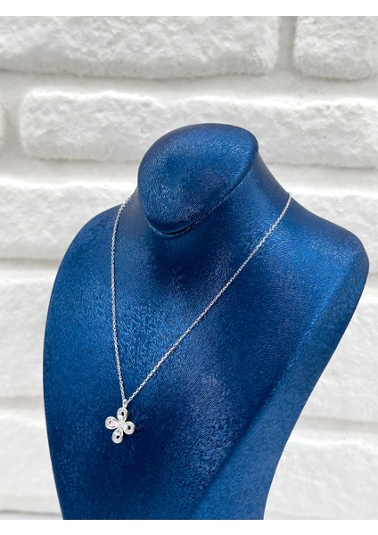 Spor Çiçek Modeli Kadın Gümüş Kolye - Çiçek Kolye fiyatları