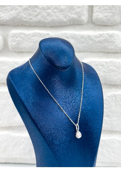 Spor Şık Tasarım Damla Model Kadın Gümüş Kolye fiyatları
