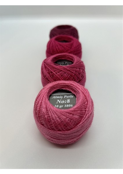 Almiş Perle Etamin-kanaviçe 4'lü Iplik Seti (10 Gr-No:8) 3803-3804-3805-3806