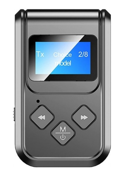 Bluetooth 5.0 2in1 Alıcı Verici Düşük Gecikmeli LCD Ekranlı Bt Kit