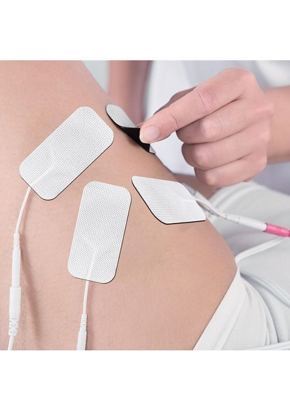 5 Paket, 20 Adet 5x9 cm Tens Elektrod Pedi, Güçlendirilmiş Yapışkanlı Kumaş Yüzey modelleri