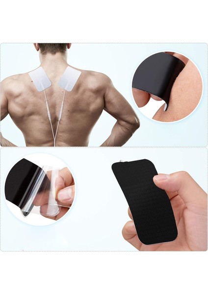 5 Paket, 20 Adet 5x9 cm Tens Elektrod Pedi, Güçlendirilmiş Yapışkanlı Kumaş Yüzey fırsatları