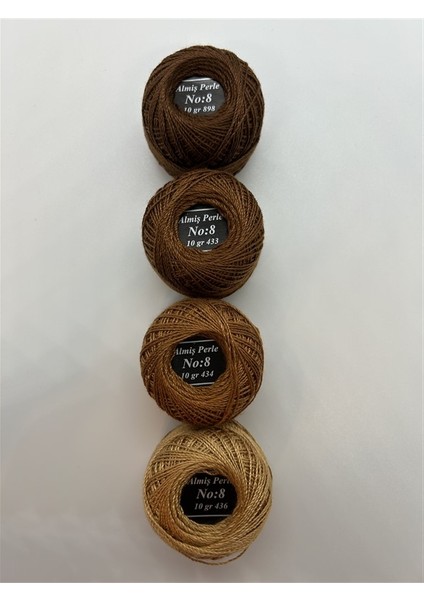 Almiş Perle Etamin- kanaviçe 4'lü Iplik Seti (10 Gr- No: 8) 898- 433- 434- 436 fiyatları