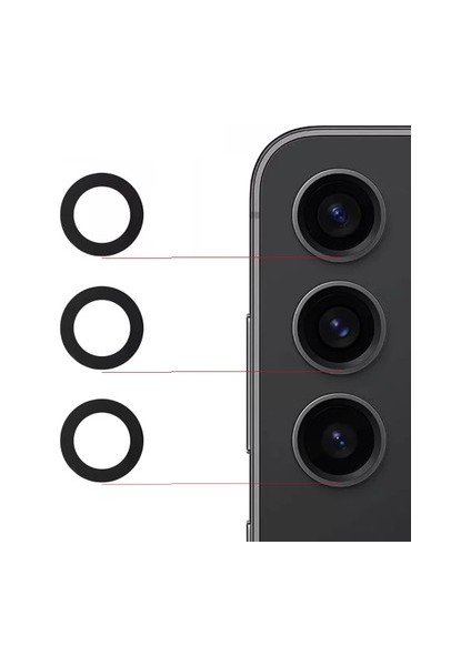 Samsung S23 Fe Uyumlu Kamera Camı Kamera Lensi Sade