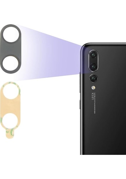 Huawei P20 Pro Uyumlu Kamera Camı Kamera Lensiı Sade