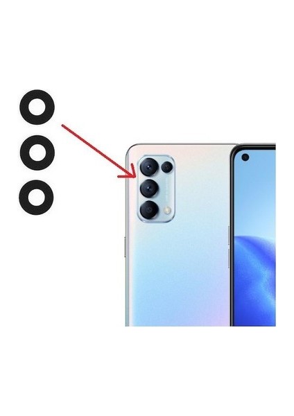 Oppo Reno 5 Pro 5g Kamera Camı Kamera Lensi