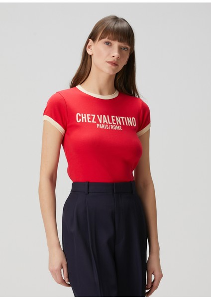 Chez Valentino Kırmızı T-Shirt