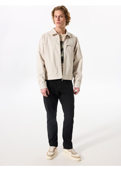 Kırık Beyaz Erkek Ceket Standart Ceket J30J326713PDH Zıp Jacket fiyatları