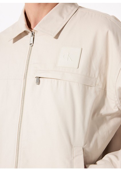 Kırık Beyaz Erkek Ceket Standart Ceket J30J326713PDH Zıp Jacket fırsatları