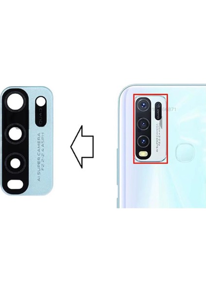 Vivo Y30 Uyumlu Kamera Camı Kamera Lensi