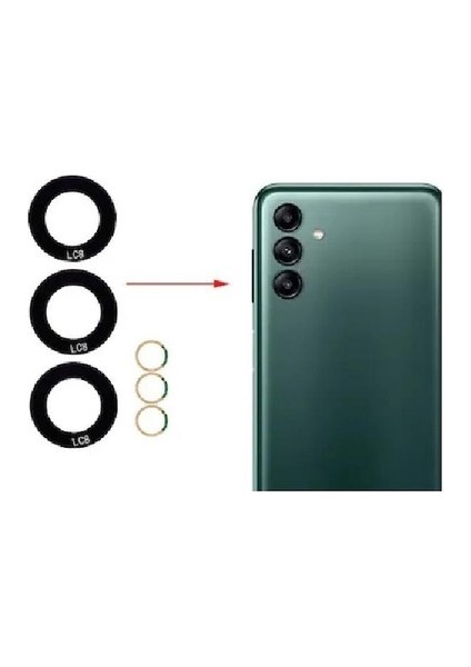 Samsung A04 Uyumlu Kamera Camı Kamera Lensi Sade