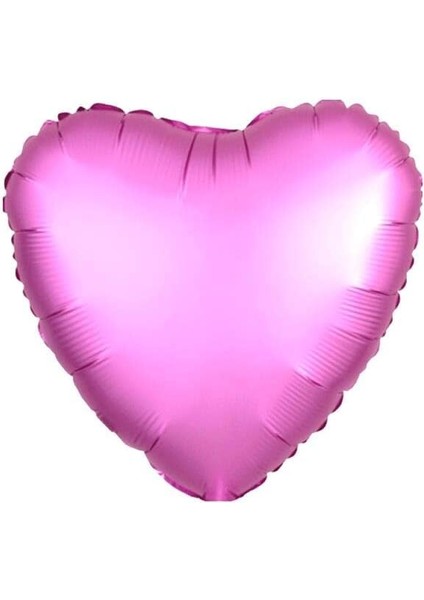 Vitrini Pembe Renk Kalp Folyo Balon 24 Inç