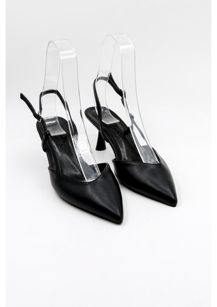 Kadın Topuklu Klasik Ayakkabı PM492 K1047 Siyah Cilt fırsatları