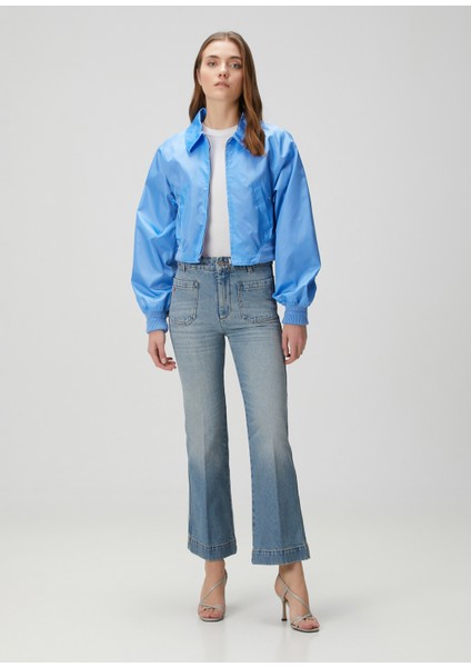 Kick Alina Açık Mavi Cropped Jean Pantolon