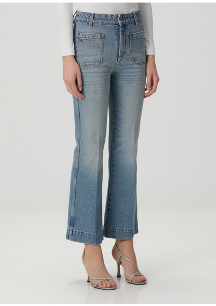 Kick Alina Açık Mavi Cropped Jean Pantolon modelleri
