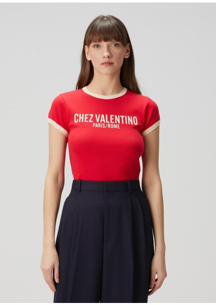Chez Valentino Kırmızı T-Shirt modelleri