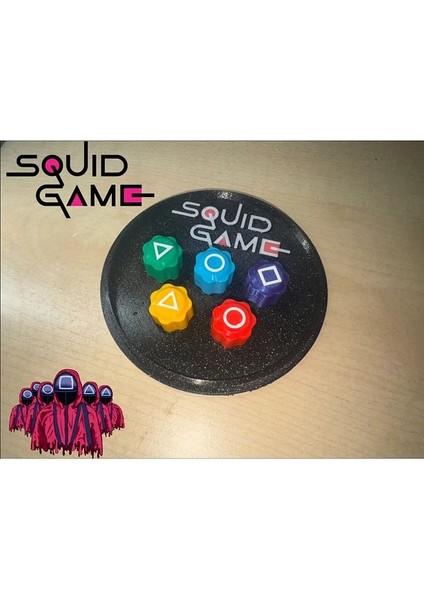Flexıs We Make It Possıble For You Squıd Game Gongi Oyunu 5taş Renkli Yuvarlak Kutu