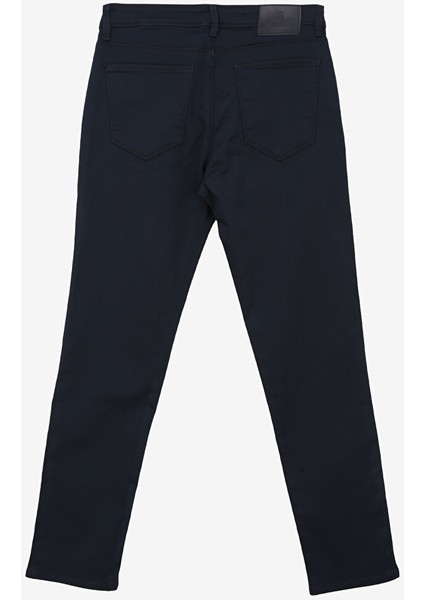 Normal Bel Düz Paça Slim Fit Lacivert Erkek Pantolon BBFW24MPT001
